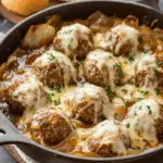 French Onion Meatballs
