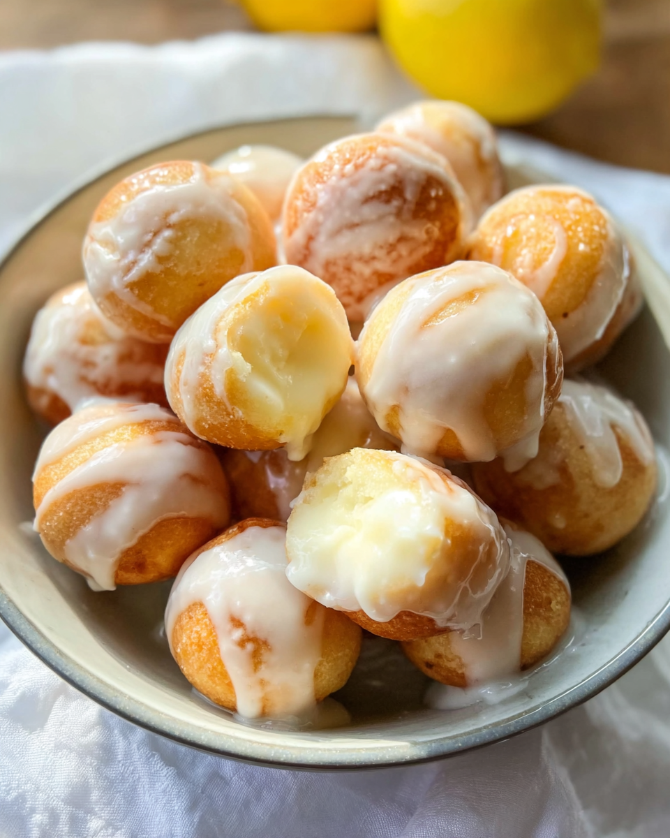 Glazed Lemon Donut Holes
