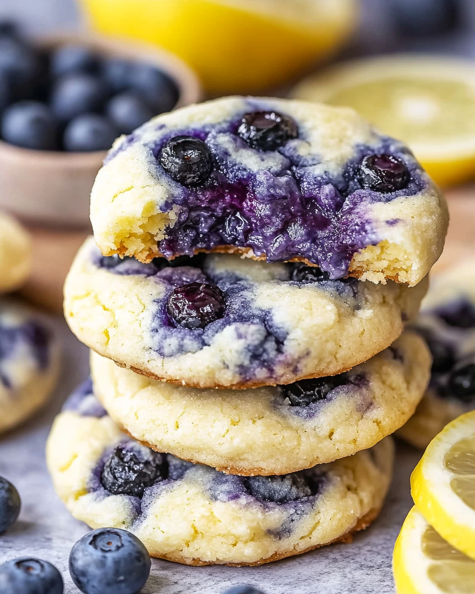 Lemon Blueberry Cheesecake Cookies