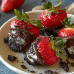 Oreo Truffle-Stuffed Strawberries