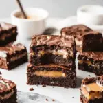 Salted Caramel Stuffed Brownies