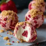 Strawberry Shortcake No-Bake Balls
