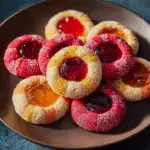 Tutti-Frutti Thumbprint Cookies