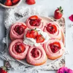 Vegan Pink Cinnamon Rolls