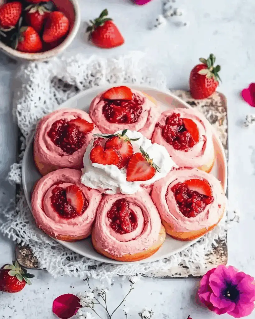 Vegan Pink Cinnamon Rolls