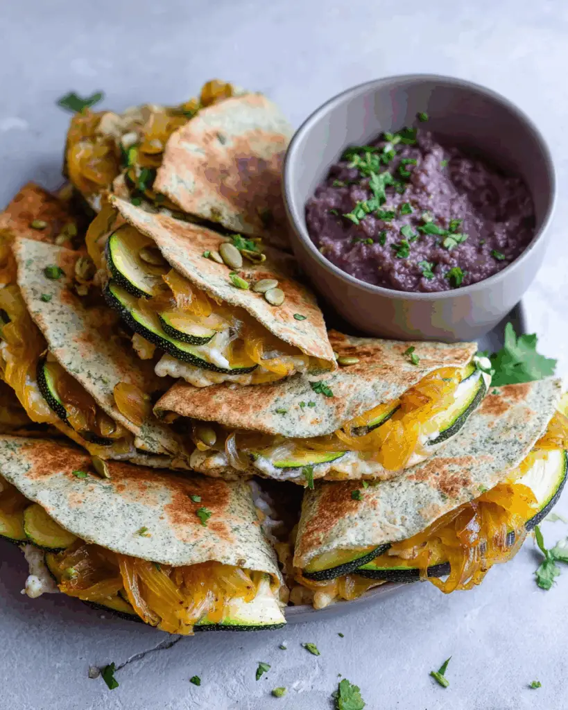 Vegan Zucchini Quesadillas