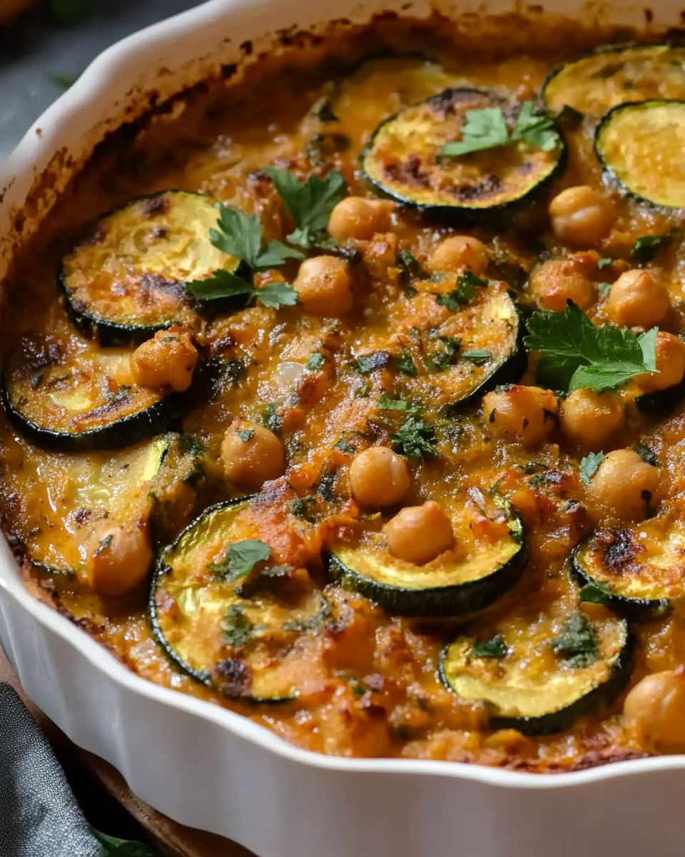 Baked Zucchini Chickpea Curry