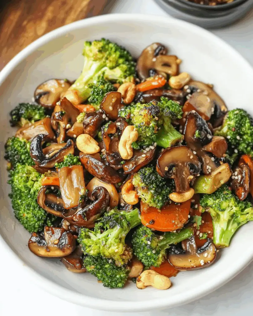 Broccoli and Mushroom Stir-Fry