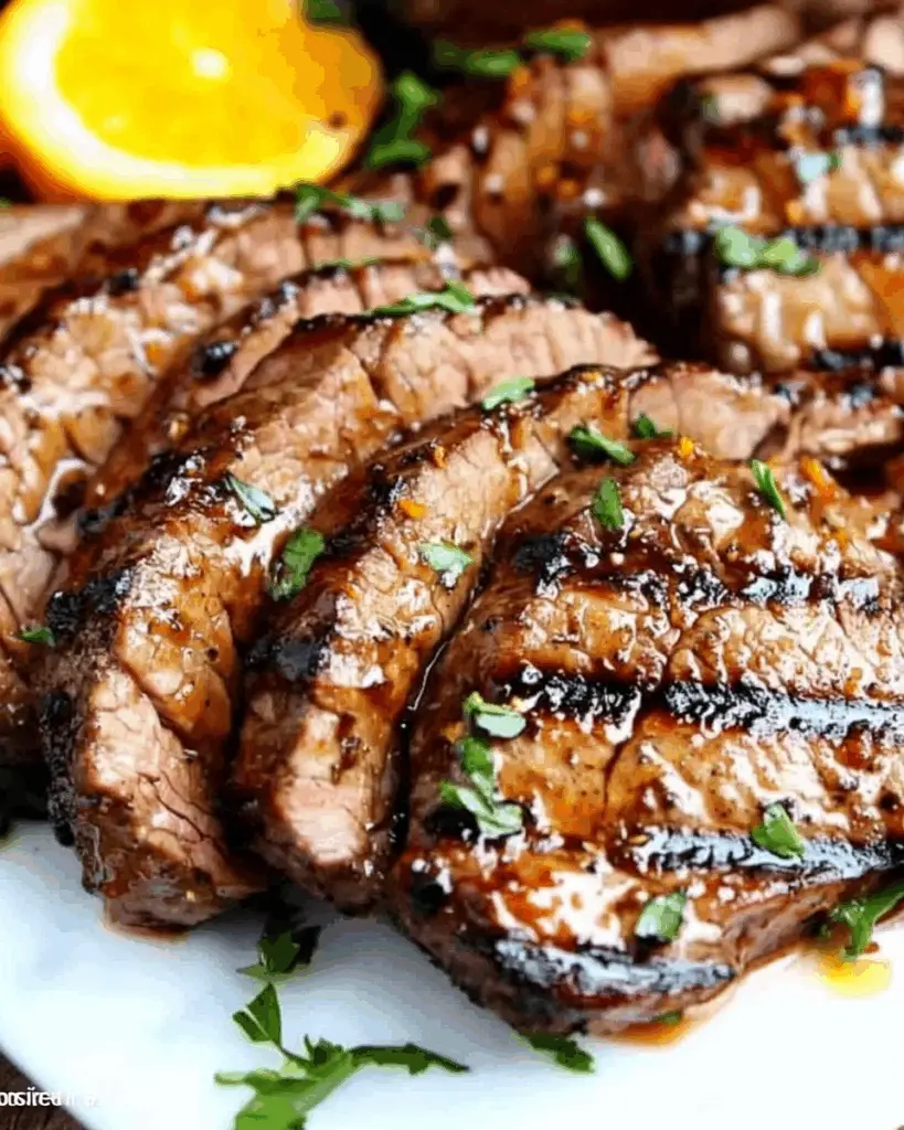 Cajun Steak with Apricot Orange Glaze