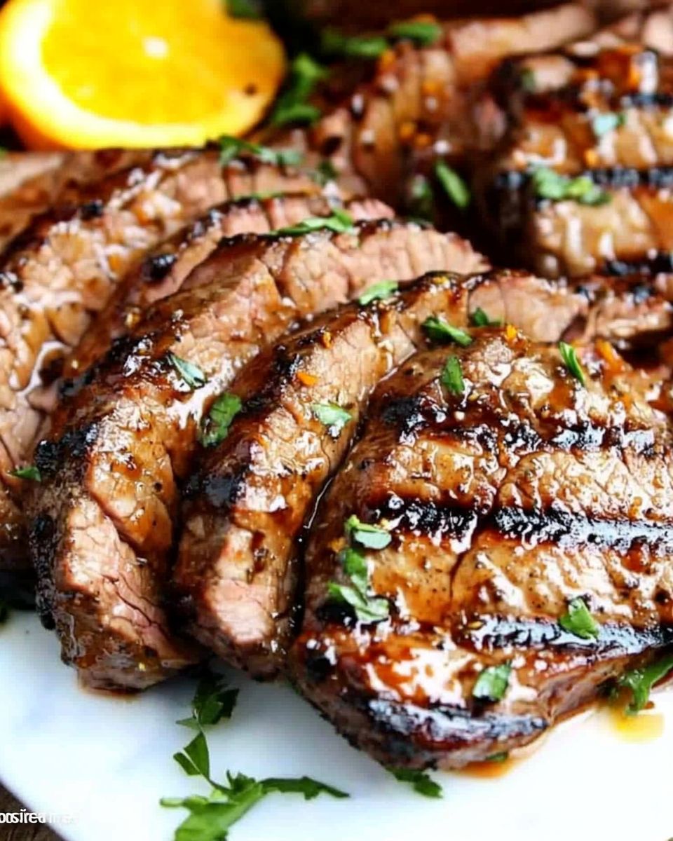 Cajun Steak with Apricot Orange Glaze