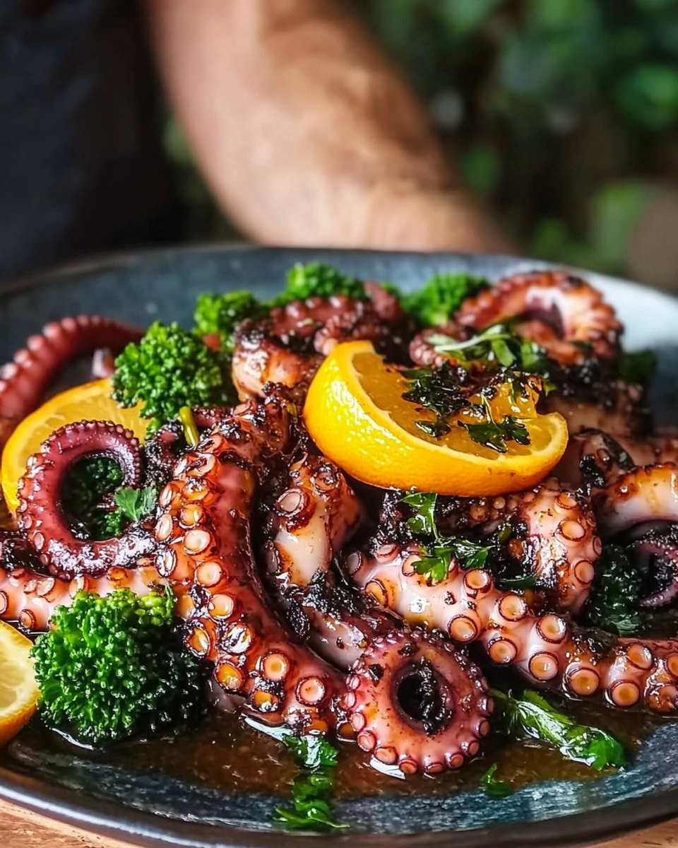 Char-Grilled Baby Octopus with Citrus Dressing