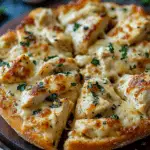 Chicken Alfredo Garlic Bread Pizza