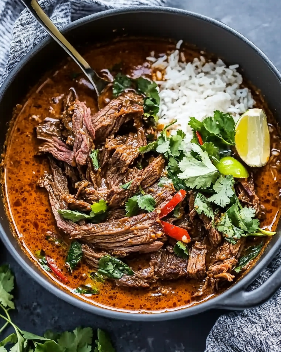 Coconut Red Curry Drip Beef