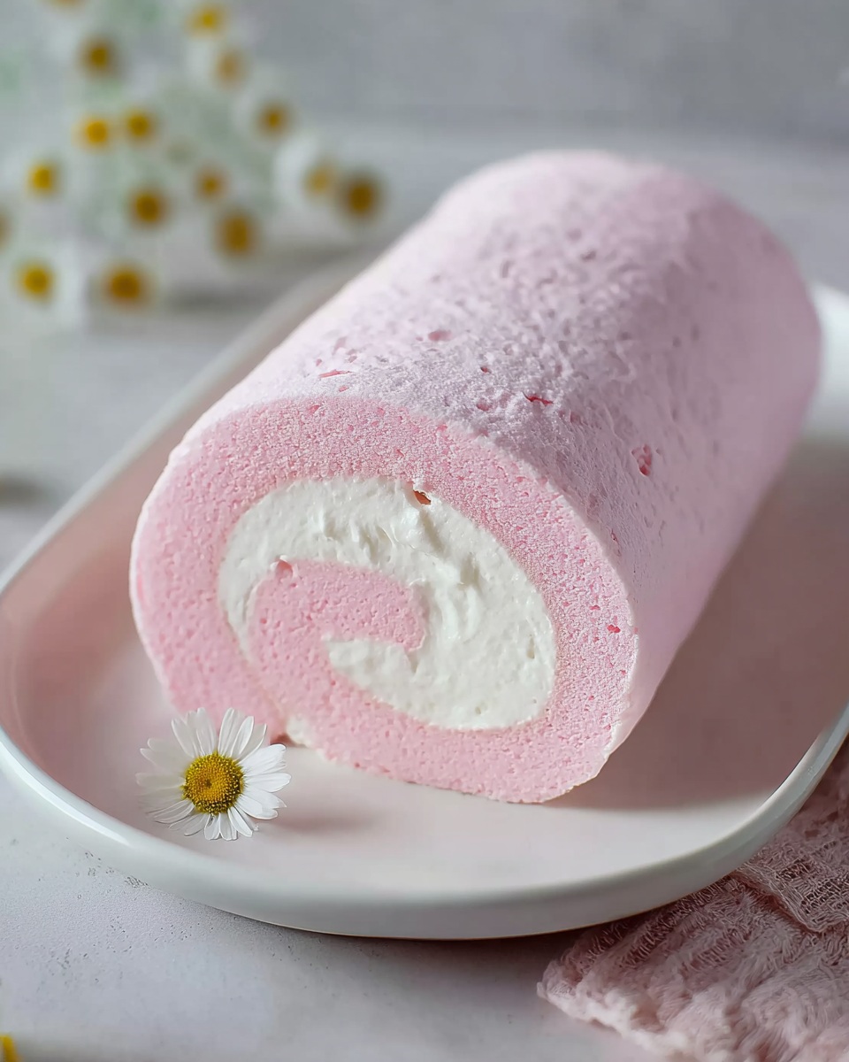 Japanese Cotton Candy Swiss Cake Roll