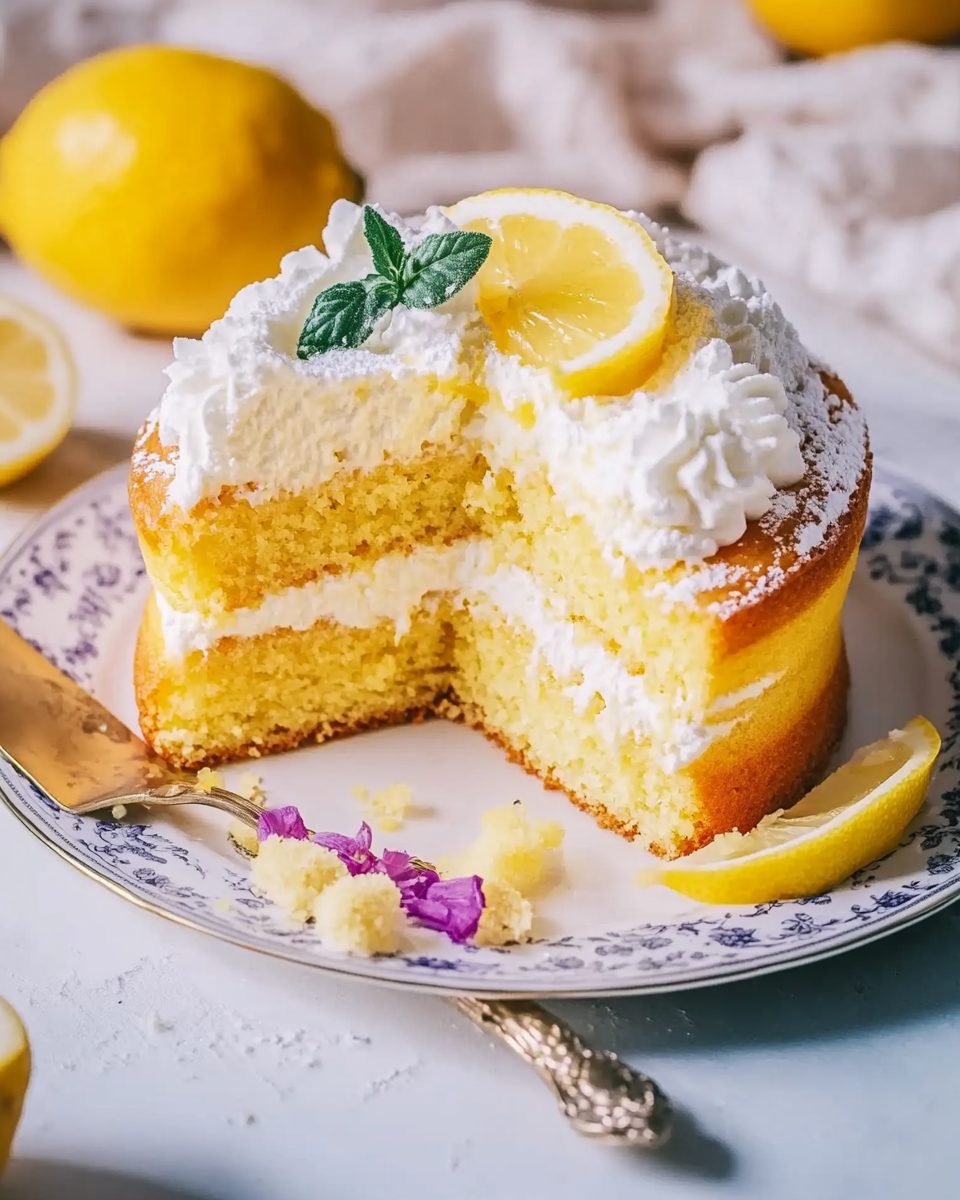 Lemon Victoria Sponge with Lemon Curd