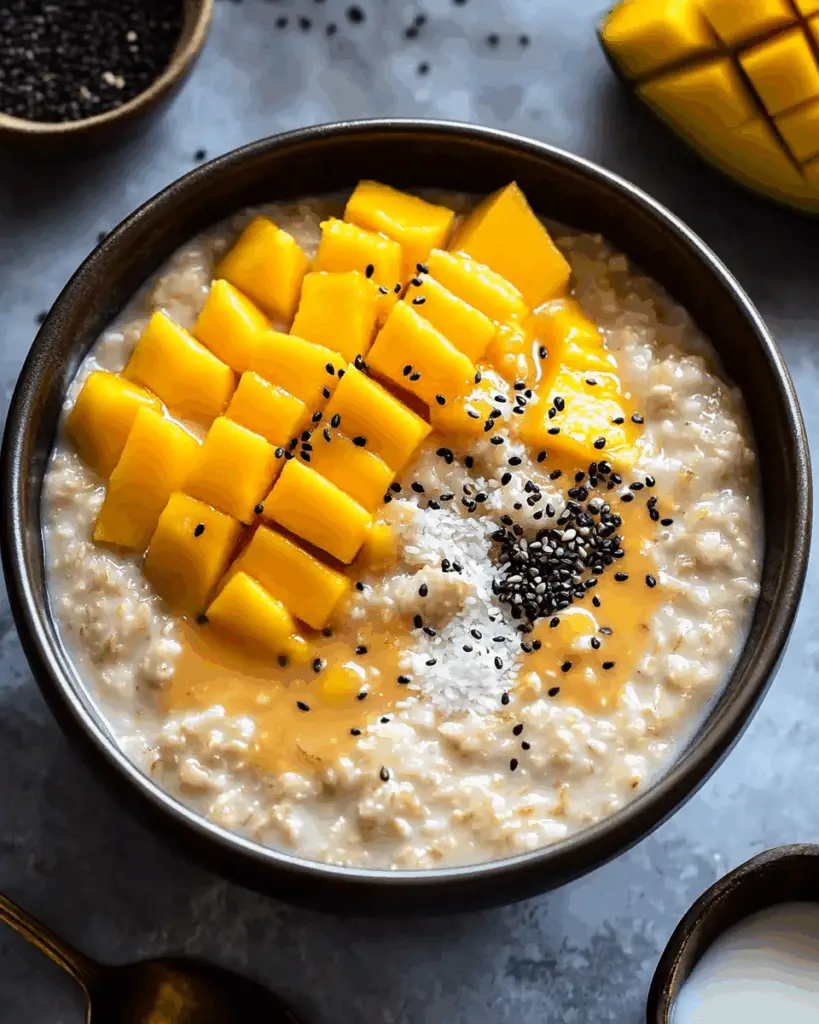 Mango Sticky Rice Oatmeal