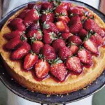 Olive Oil Cake with Strawberries, Ricotta, and Cornmeal