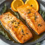 Orange Rosemary Glazed Salmon
