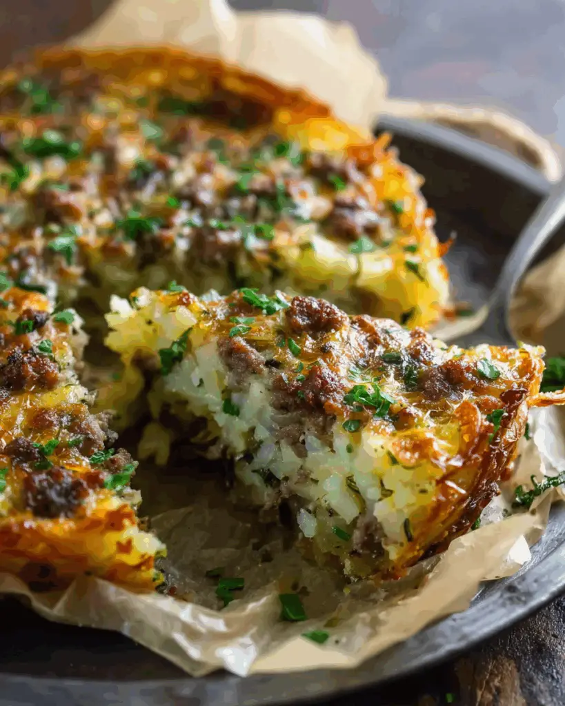 Six Ingredient Sausage Potato Pie