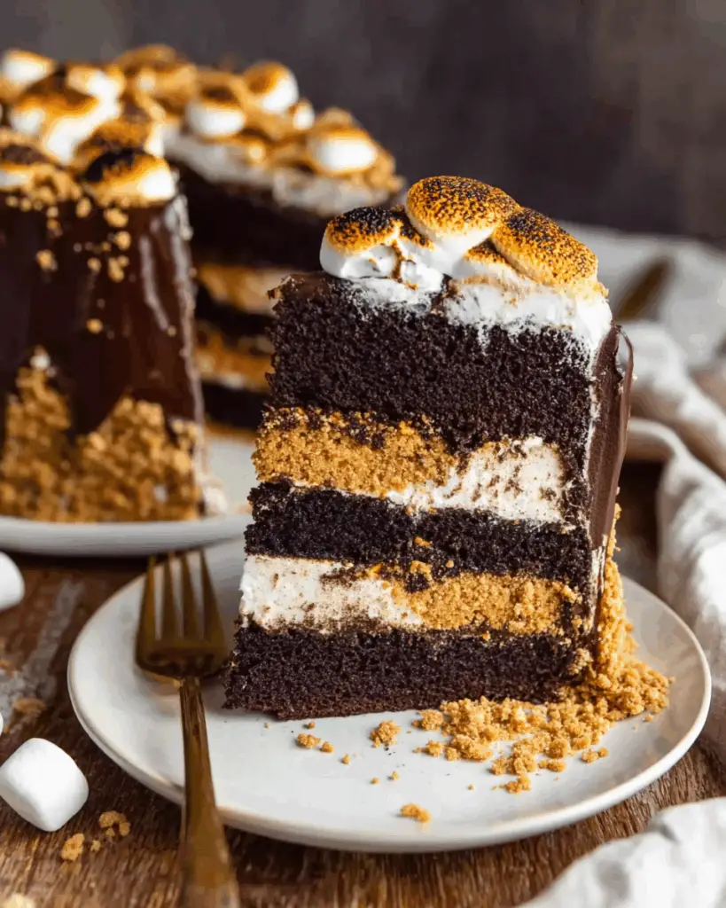 S'mores Chocolate Cake