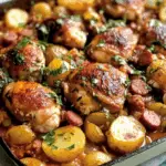 Spanish Chicken with Chorizo and Potatoes