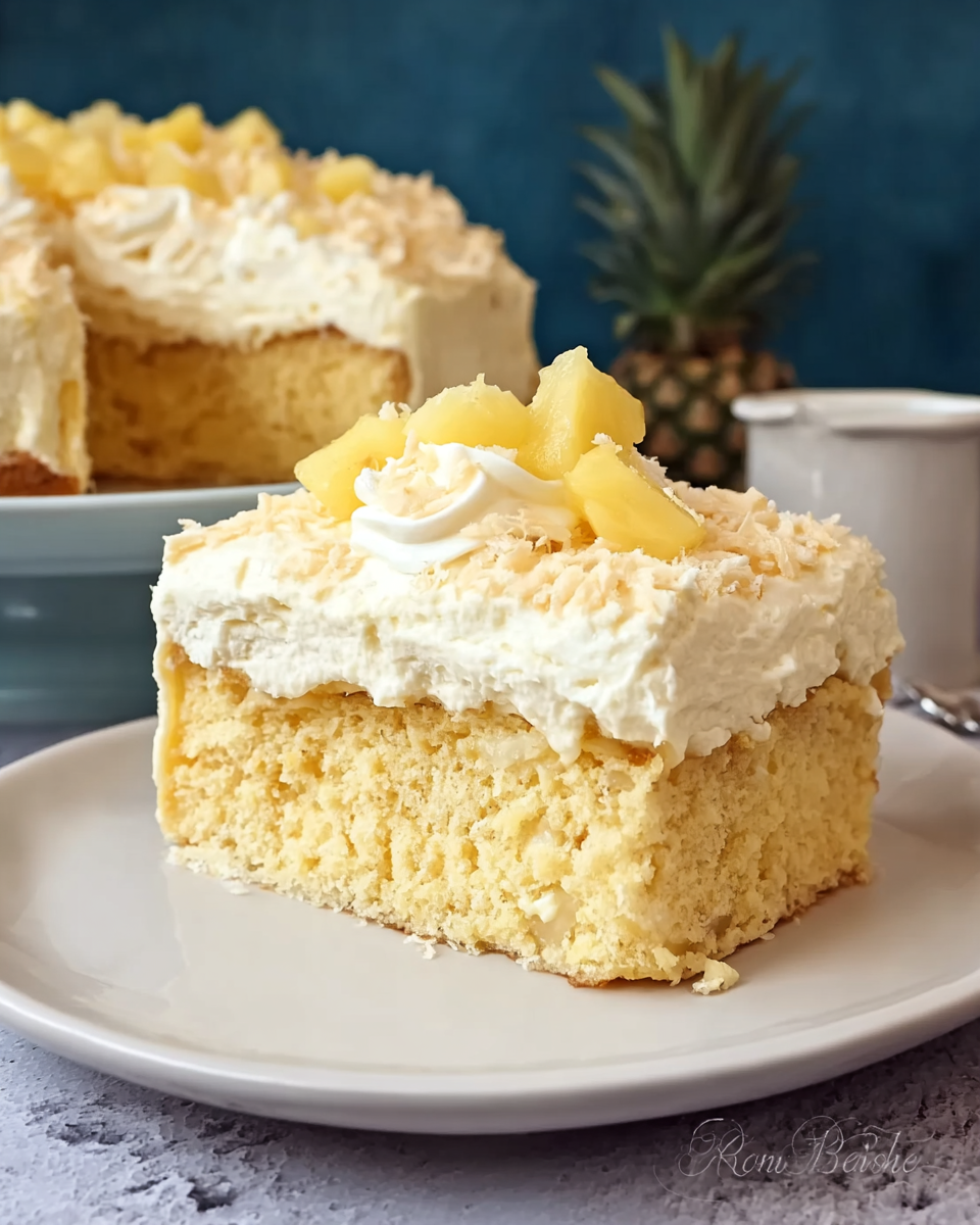 Sugar-Free Pineapple Lush Cake