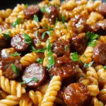 Sweet and Tangy BBQ Sausage Pasta