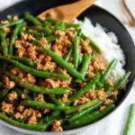 Tasty Ground Turkey and Green Beans