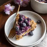Vegan Protein Blueberry Cake Baked Oatmeal