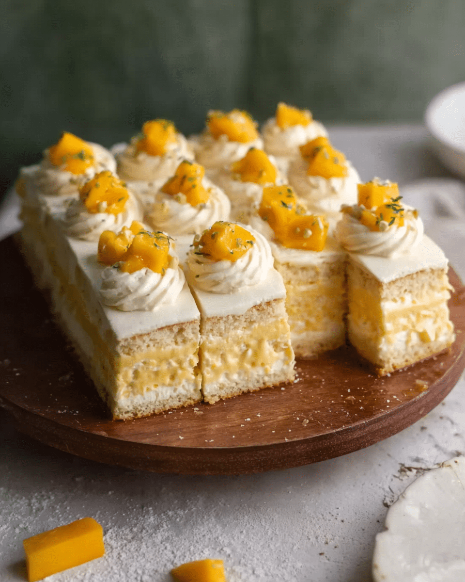 Mango Lassi Tres Leches Cake