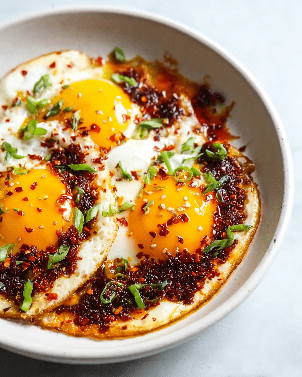 Chili Crisp Fried Eggs