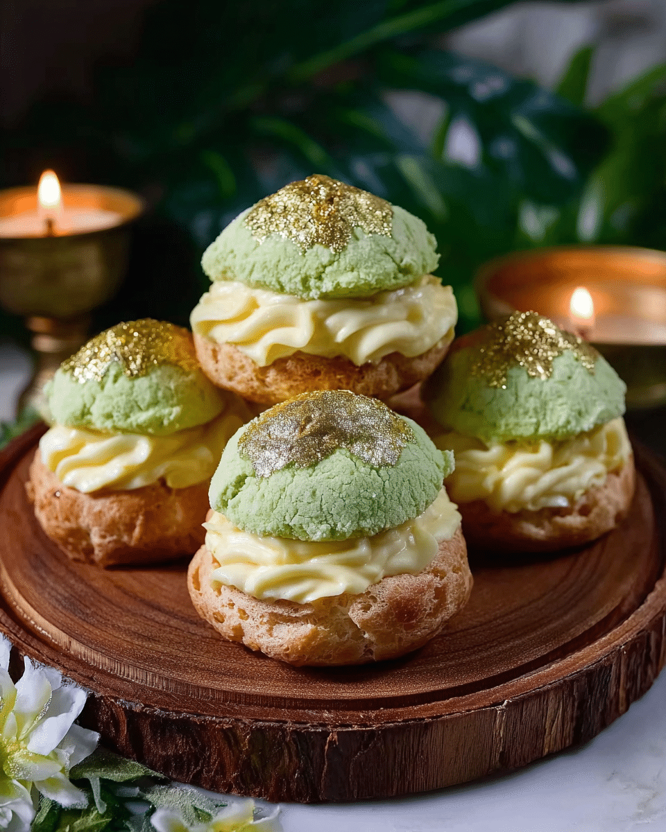 Tinker Bell's Passionfruit Cream Puffs