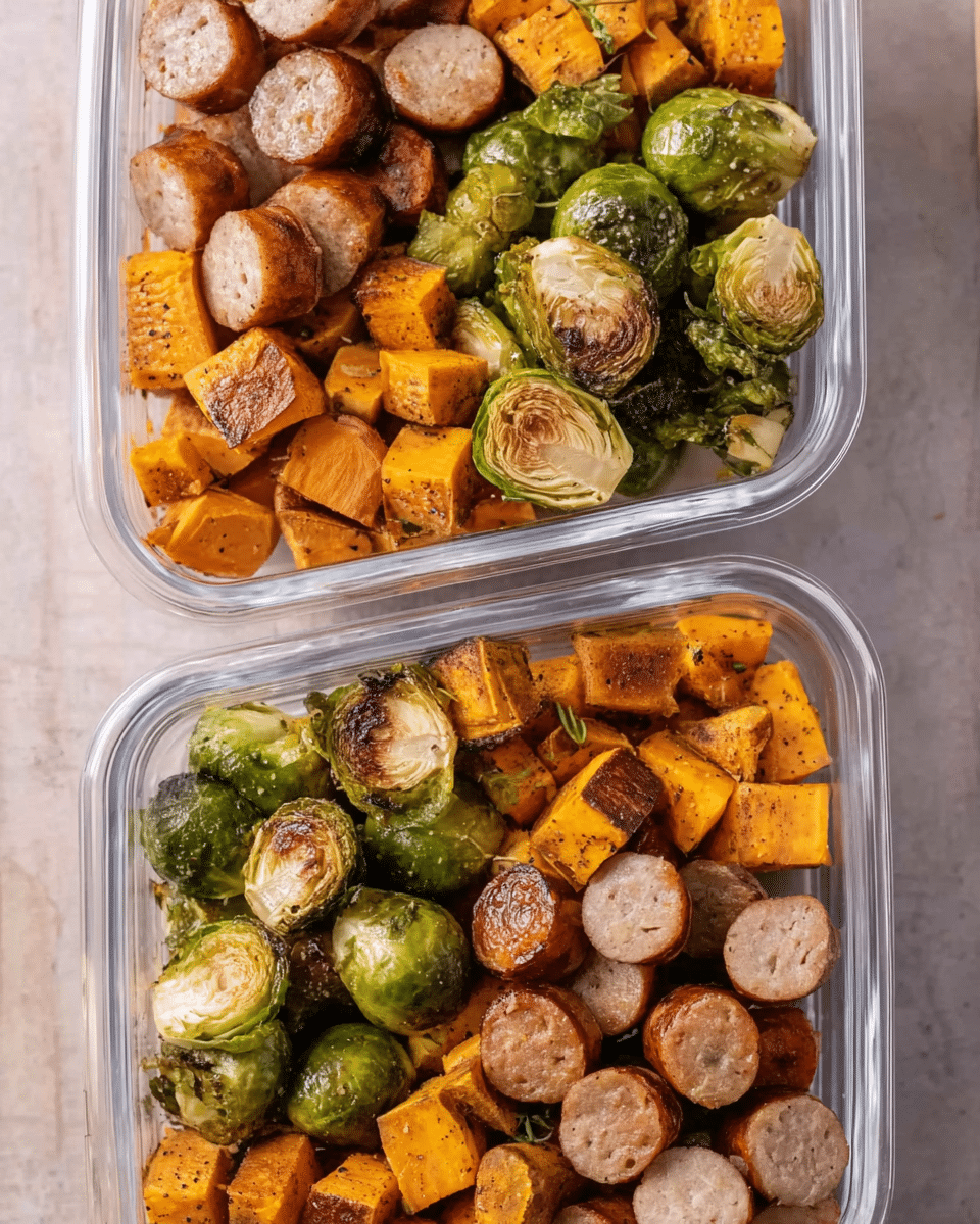 Chicken Sausage Meal Prep Bowls
