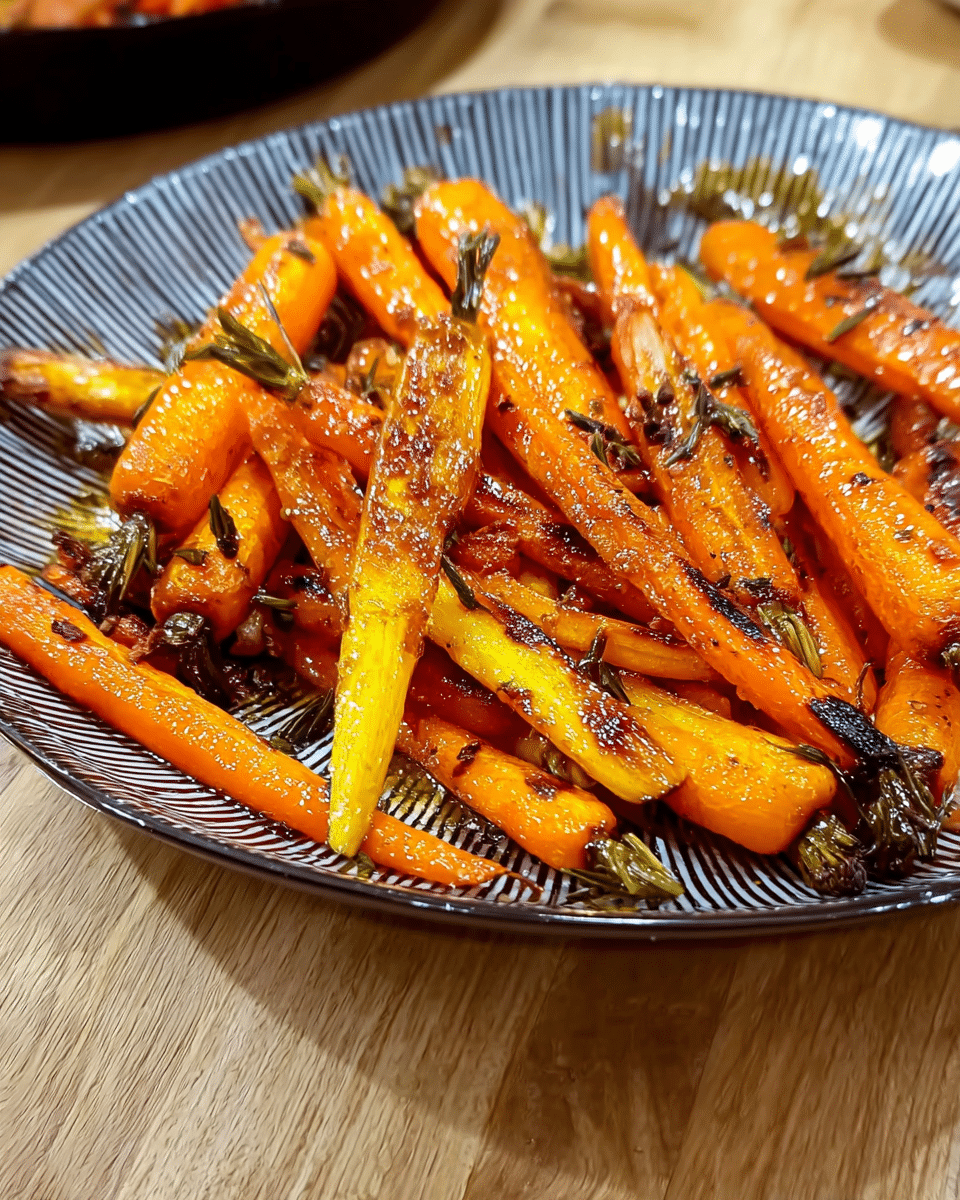 Honey Glazed Oven Roasted Carrot Sticks