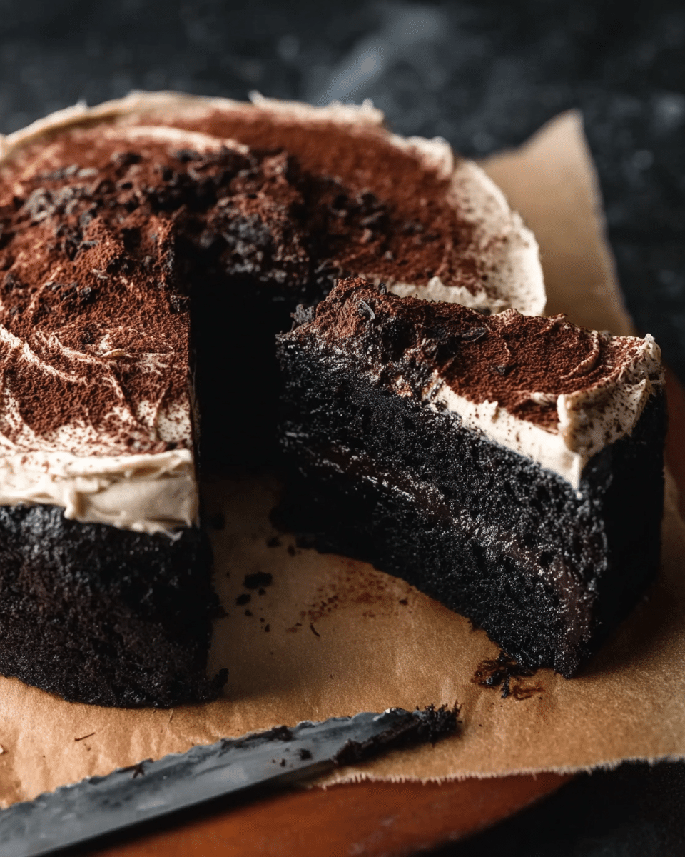 Black Cocoa Cake