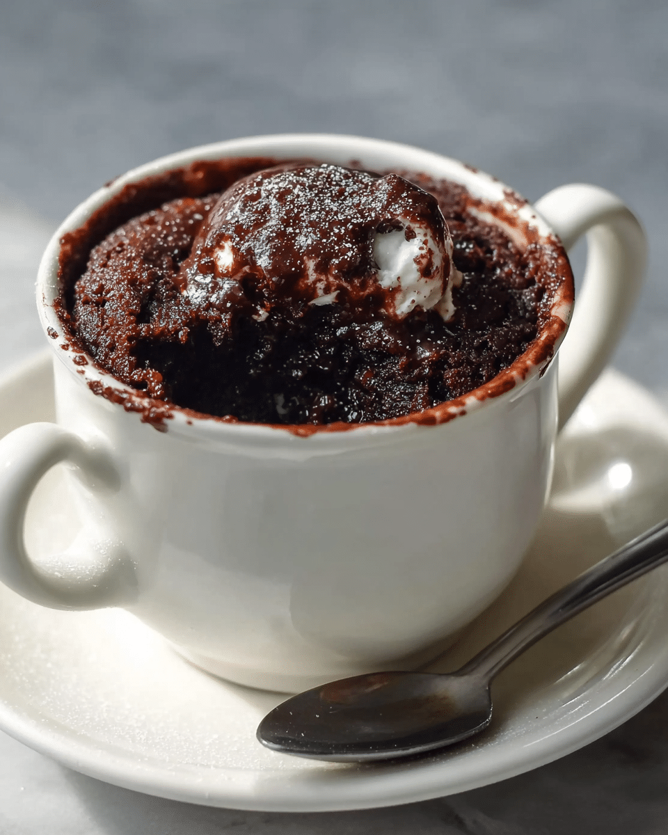 Brownie Mug Cake in 5 Minutes (Eggless Recipe)