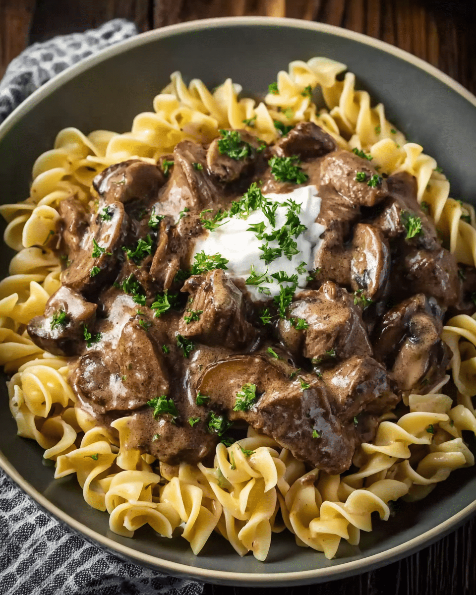 Easy Beef Stroganoff