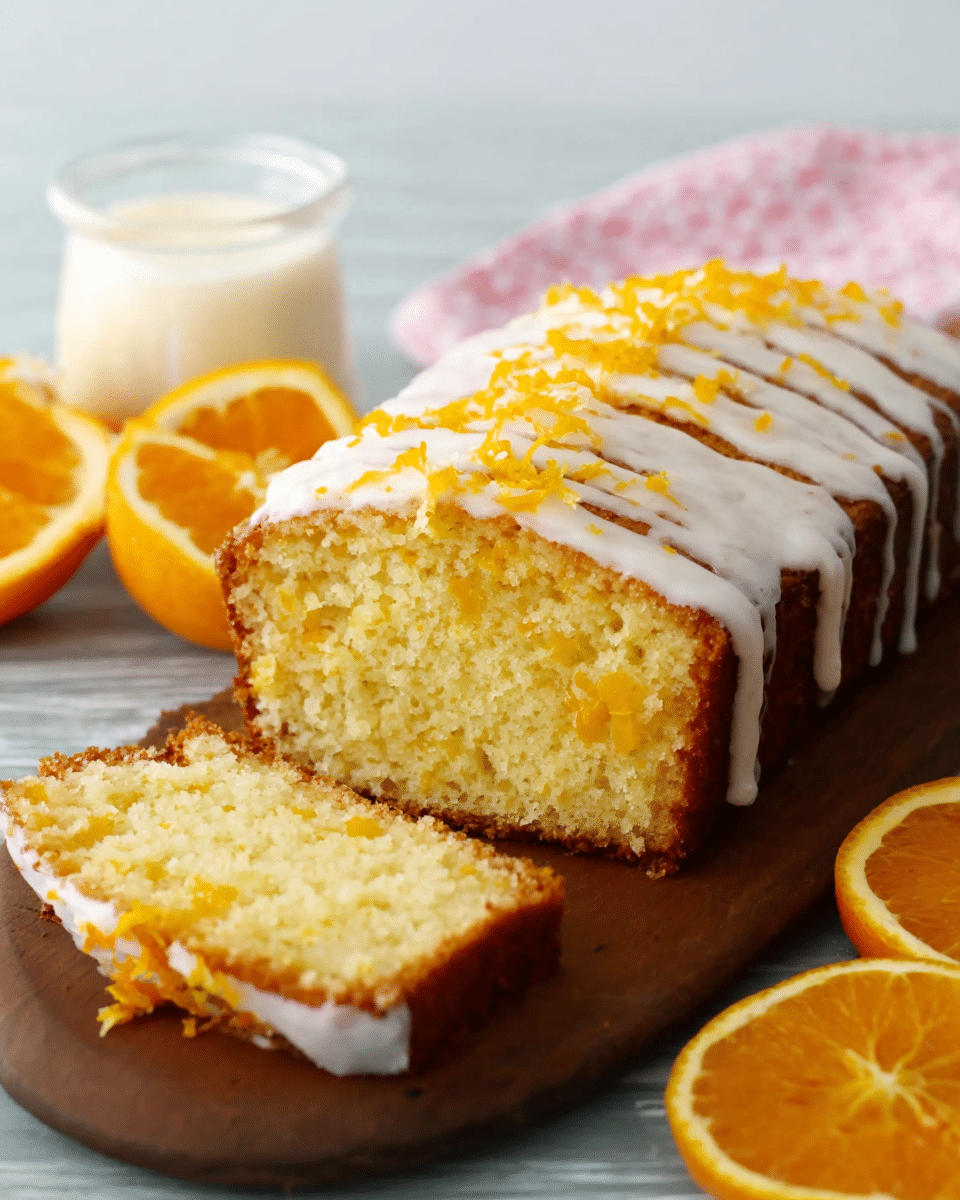 Easy Orange Cake with Orange Icing