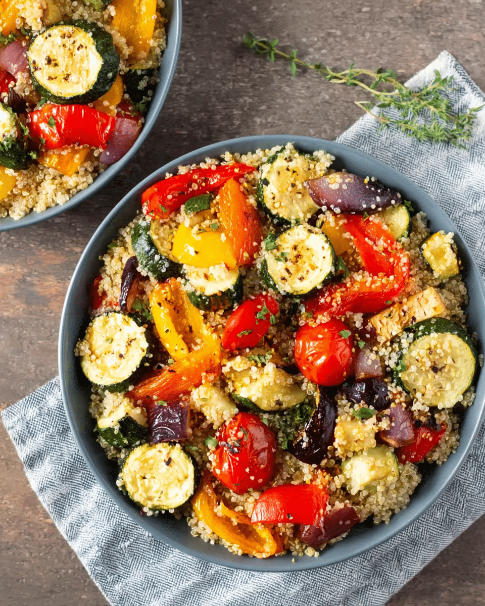 Quinoa and Mediterranean Roasted Vegetables