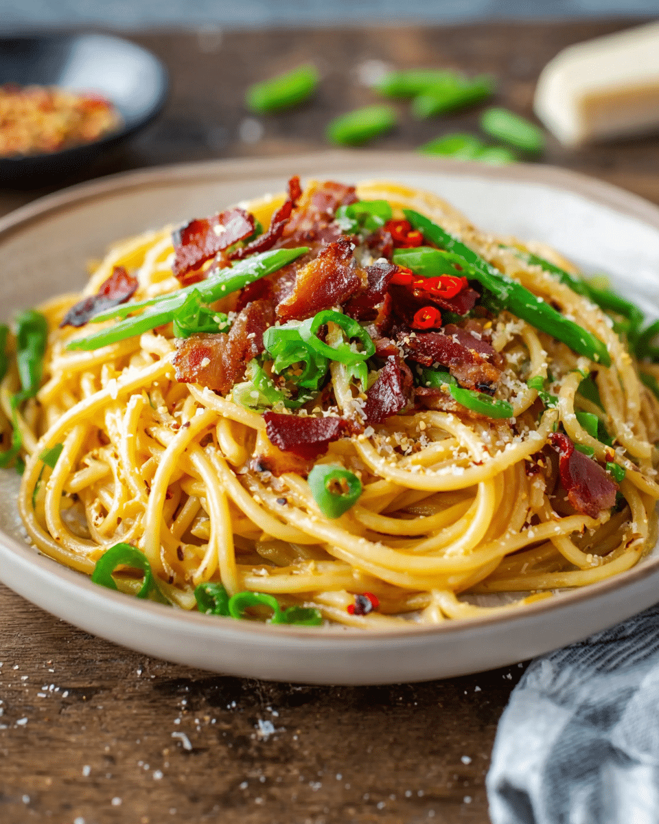 Quick Asian-Inspired Carbonara