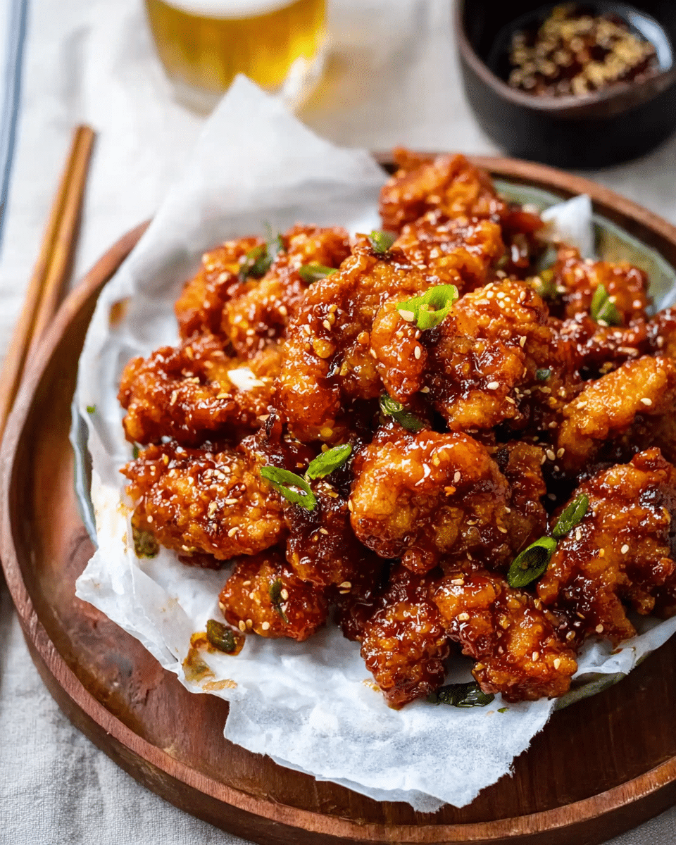 Dakgangjeong (Sweet Crispy Korean Fried Chicken)