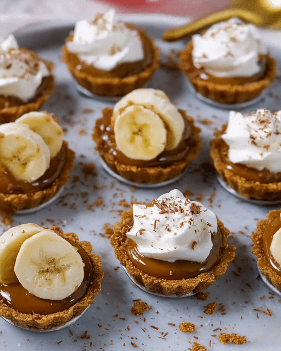 Caramel Banana Tarts