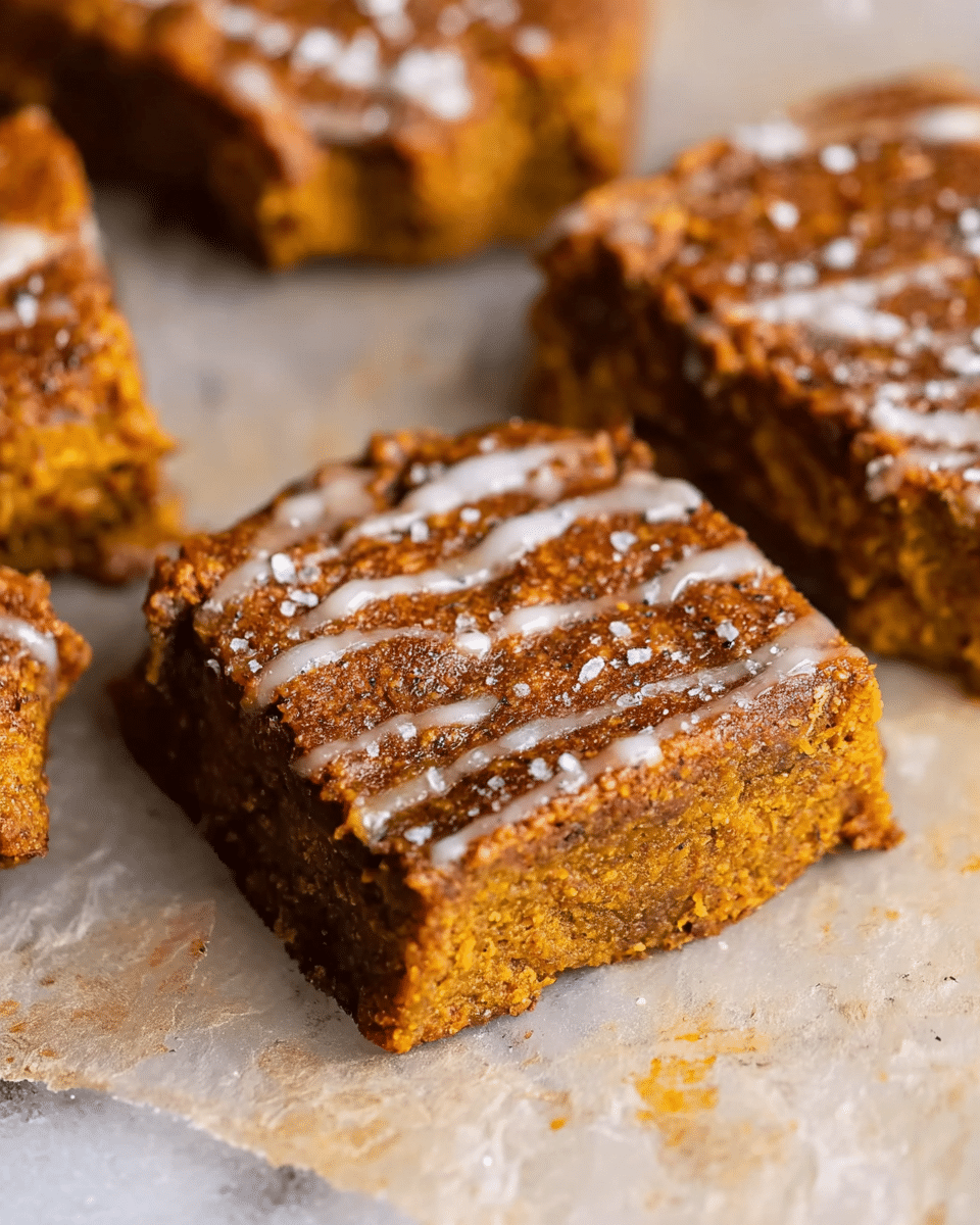 Flourless Pumpkin Bars