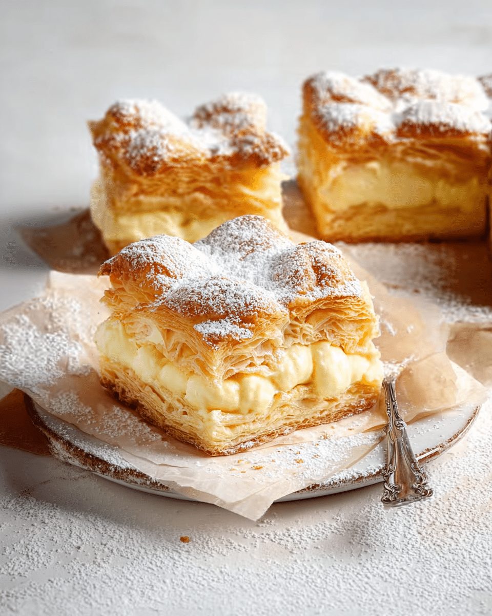 Custard Croissant Slice