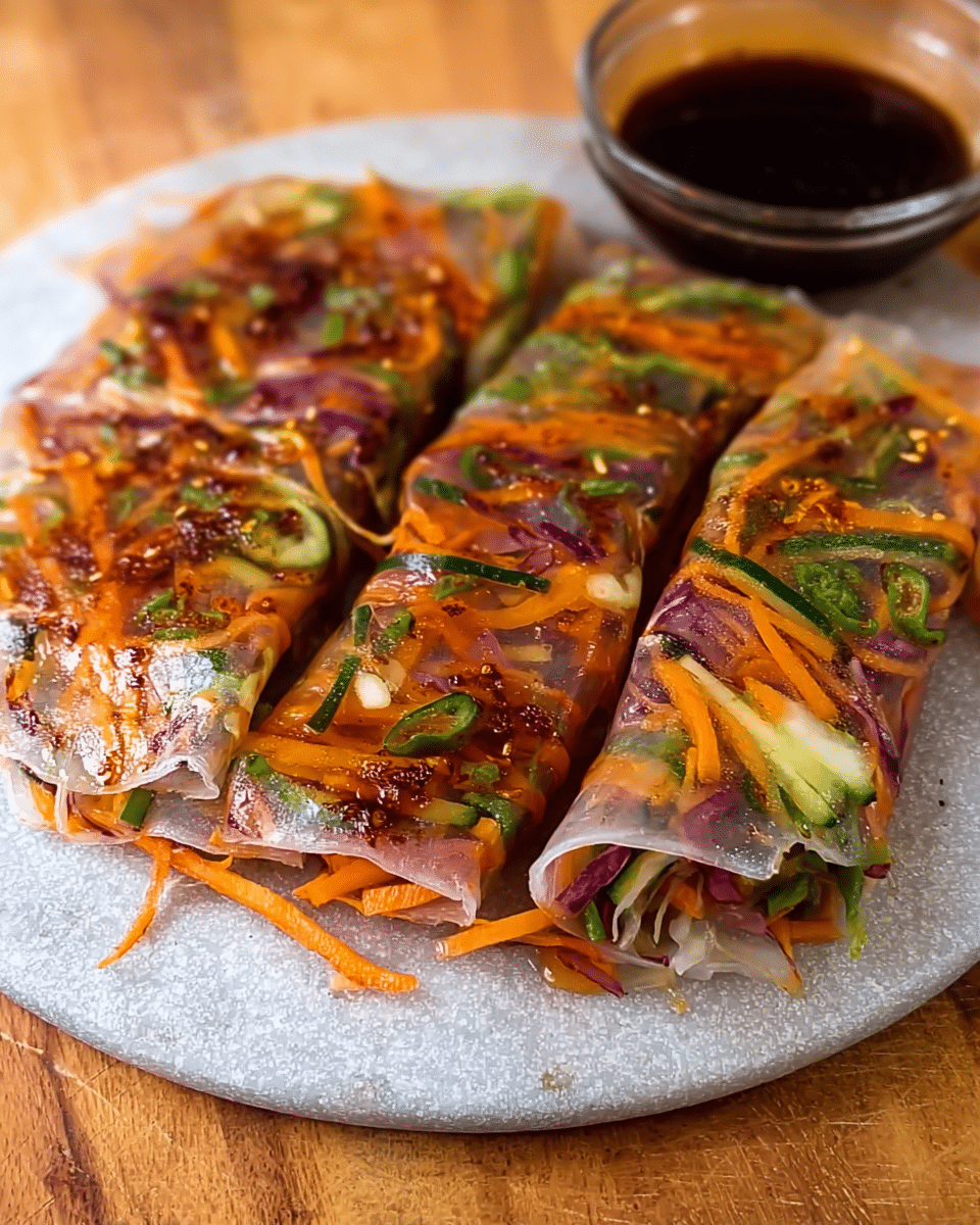 Crispy Vegetable Rice Paper Wraps