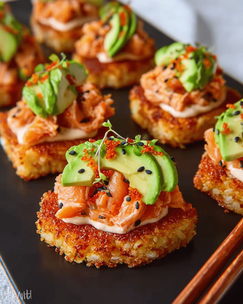 Trendy Rice Salmon Crispy Rice