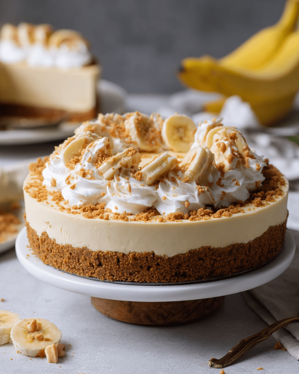 Luscious Banana Cream Pie with a Biscoff Twist
