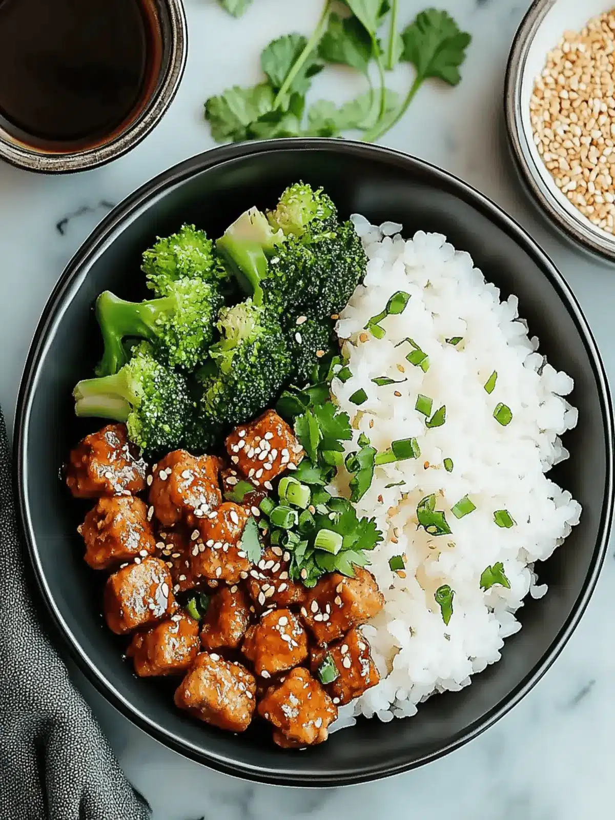 Savory Teriyaki Ground Turkey Bowl Ready in 35 Minutes! 5 Teriyaki Ground Turkey Bowl