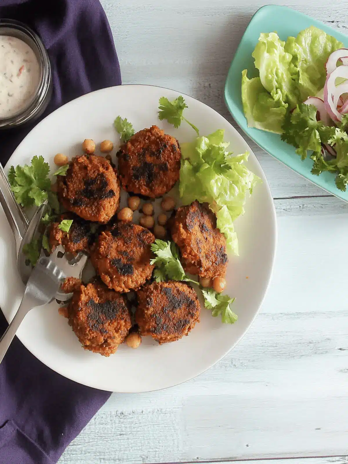 Savory Pakistani Ground Beef and Chickpea Kabab Delight