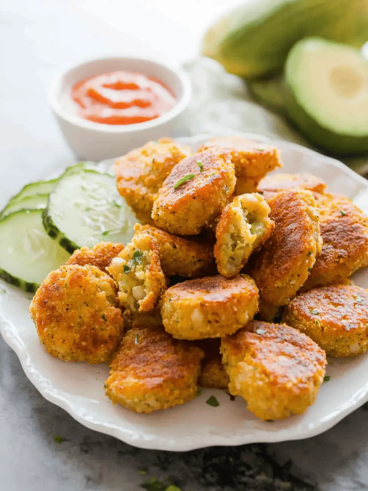 Chickpea Vegetable Nuggets